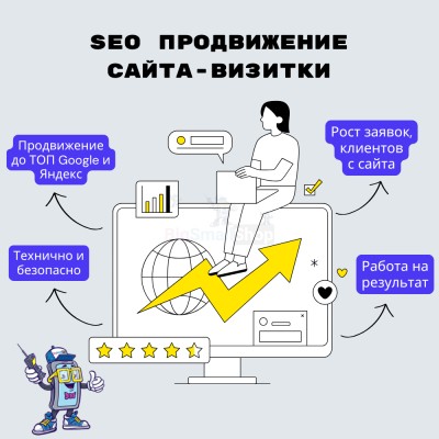 Услуга SEO продвижение сайта-визитки - купить в Беляково